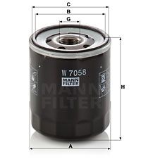 MANN-FILTER Filter ulja W7058